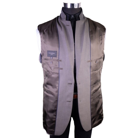 New Banana Republic Mens Blazer Sport Coat 2 Button Casual Jacket Size 42L Poly - Picture 9 of 15